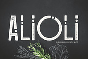 Alioli - Texture Geometric Font, a Sans Serif Font by BarcelonaShop (Thumbnail 1 of 7)