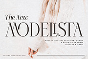 Modelista | Ligature Serif Family, a Serif Font by Krismagraph (Thumbnail 1 of 20)