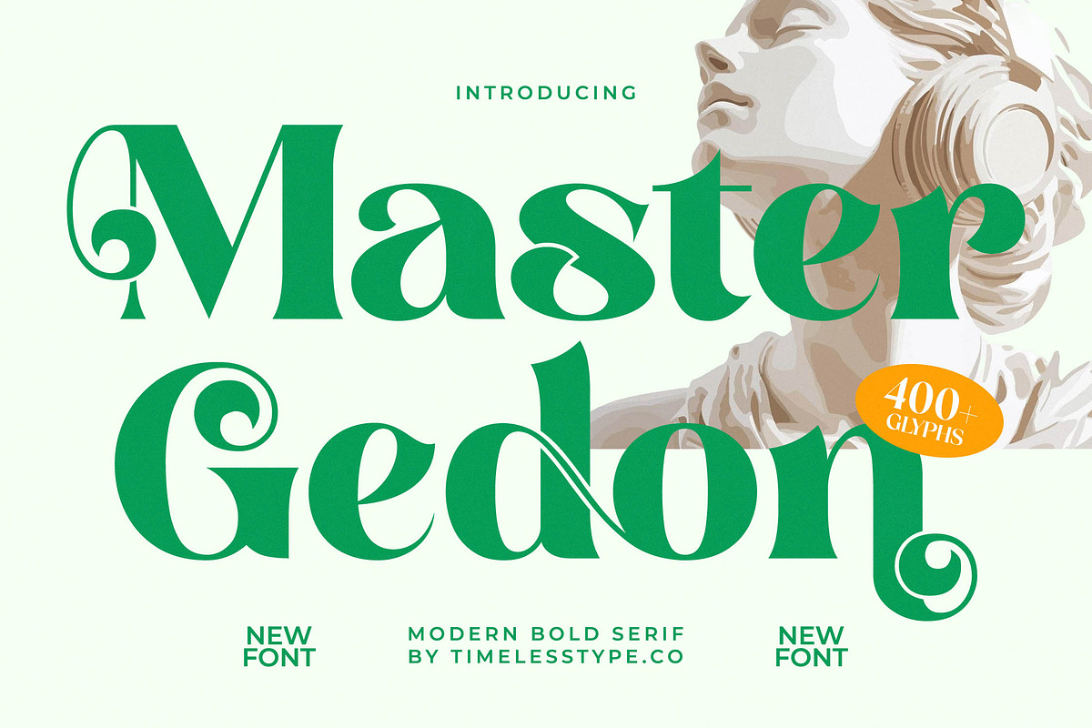 Master Gedon Modern Bold Serif, a Serif Font by timelesstype.co (Photo 1 of 19)