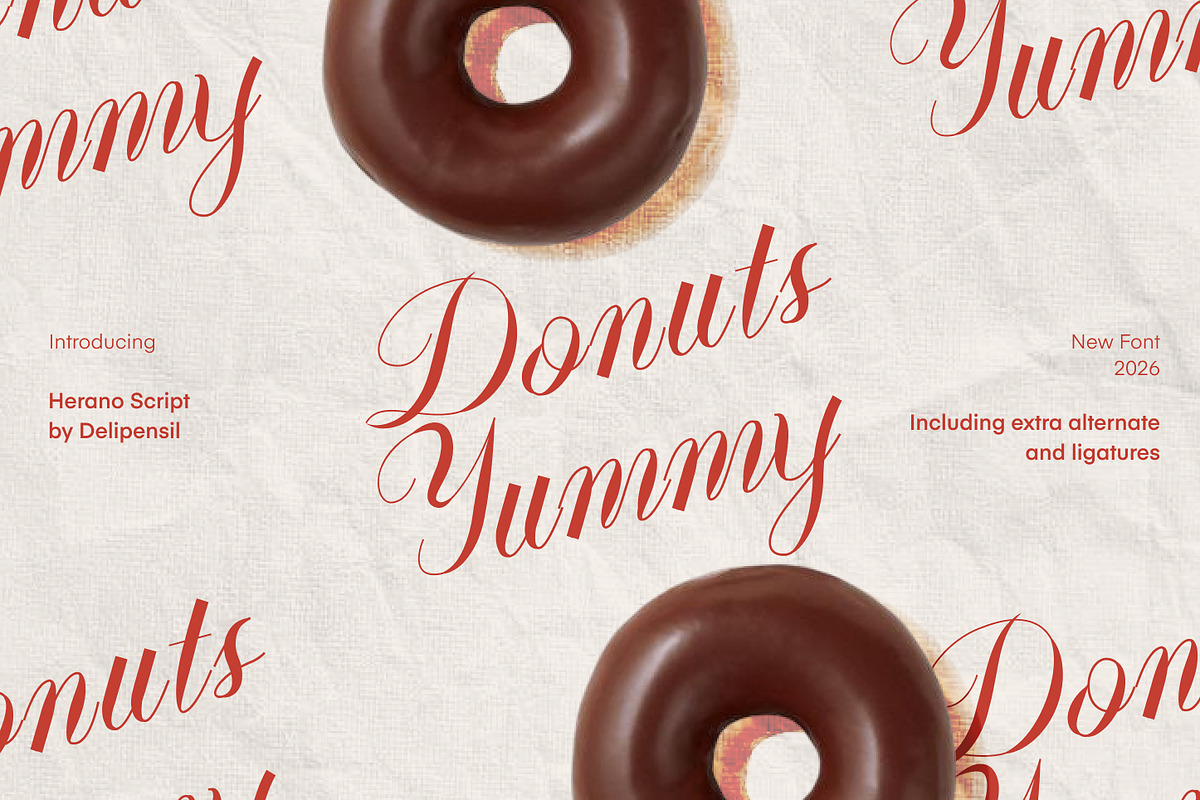 Herano - Elegant Script Font, a Script Font by delipensil (Photo 3 of 10)