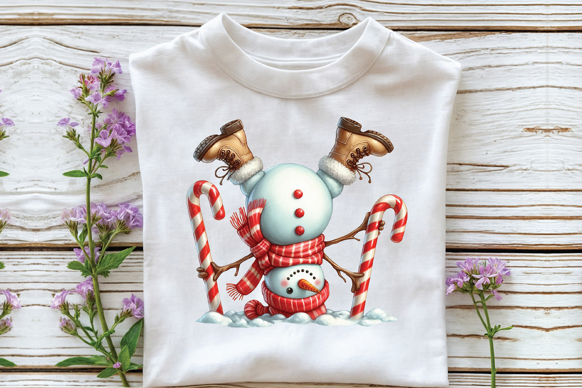 Funny Christmas Snowman Clipart Bund, an Illustration by Libby Wishes (Photo 3 of 6)