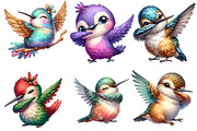 Cute Dabbing Hummingbird Sublimation, an Illustration by Designworld (Thumbnail 2 of 5)