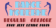 Dance  Moderne JNL, a Font by Jeff Levine Fonts (Thumbnail 1 of 5)