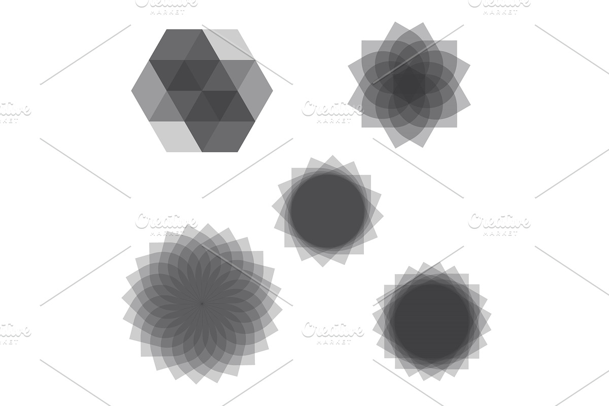 Grey scale illustration geometric, an Illustration by LogosDen