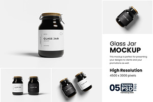 Glass Jar Mockup, a Product Mockup by bimockup