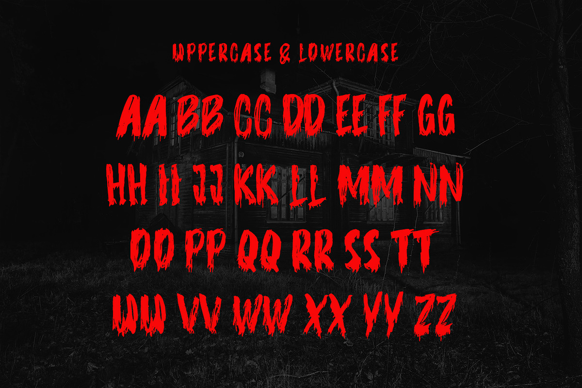 Jeckol Display Horror Brush Font, a Handwritten Font by Maulana Creative (Photo 5 of 7)