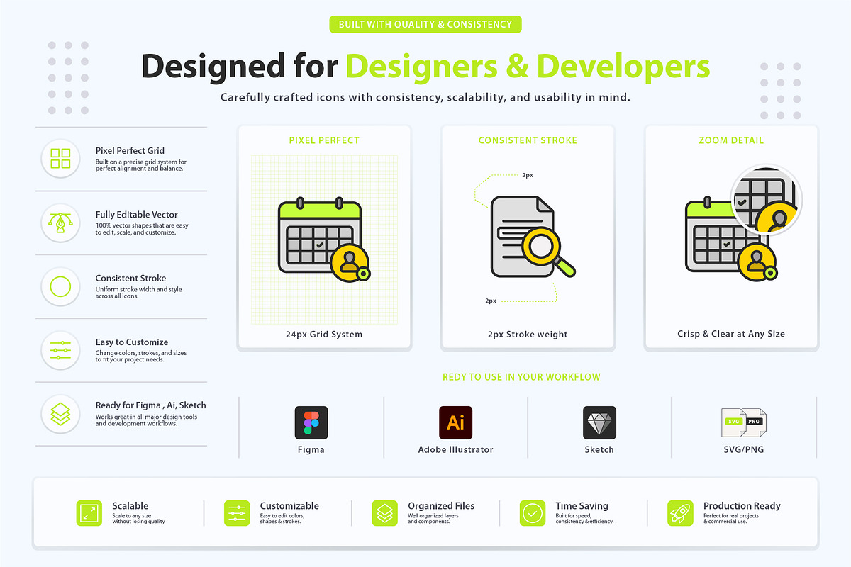 Employee Workspace Management Icons, an Outline Icon by vexper (Photo 7 of 7)
