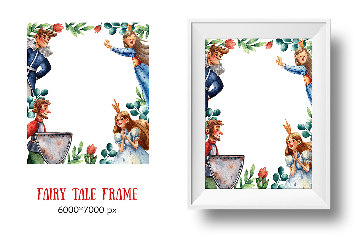 Old Fairy Tale - Watercolor Clip Art, an Animal Illustration by Mashamashastu (Photo 14 of 16)