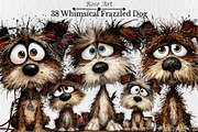 whimsical Frazzled Dog Clipart, an Animal Illustration by Rose Art (Thumbnail 1 of 7)