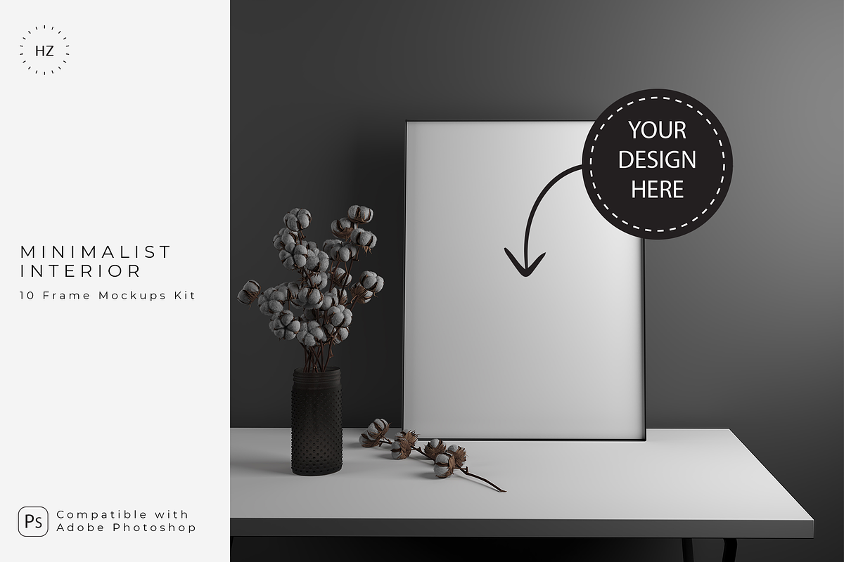 Minimalist Interior | Frame Mockups, a Print Template by Creative Studio HZ (Photo 1 of 7)