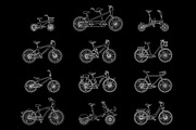 Big set of twelve different bicycles, a Healthcare Illustration by WINS Doodle shop (Thumbnail 4 of 17)