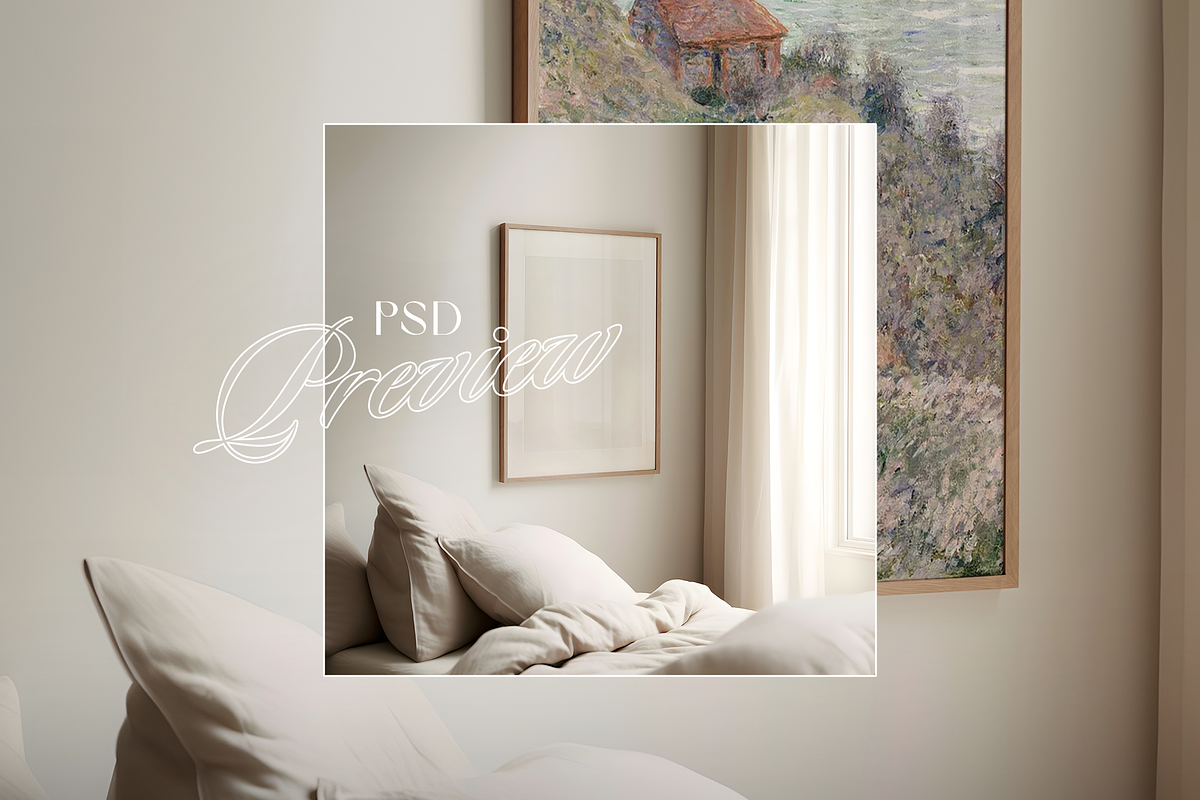DIN A Vertical Frame Mockup, an Advertising Mockup by WasMockups (Photo 5 of 5)