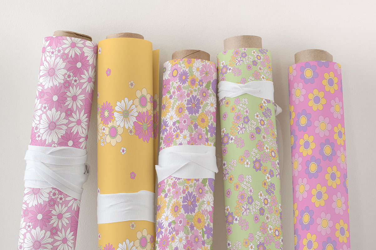 Pretty Floral Patterns & Clipart, a Pattern Graphic by Inna Moreva (Photo 3 of 12)