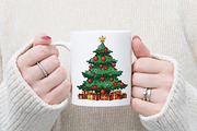 Christmas Tree Clip Art, an Illustration by Designking (Thumbnail 2 of 4)