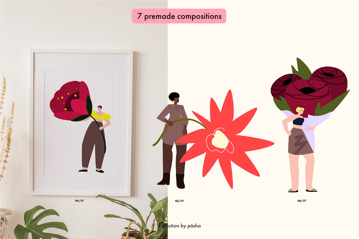 Girls & Flowers: bright summer vibes, a Person Illustration by Pásha (Photo 3 of 8)