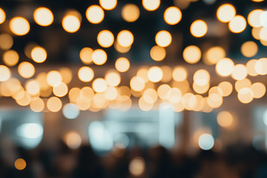 Background of blurred music concert atmosphere with lights, a Background Photo by AlyaAnd
