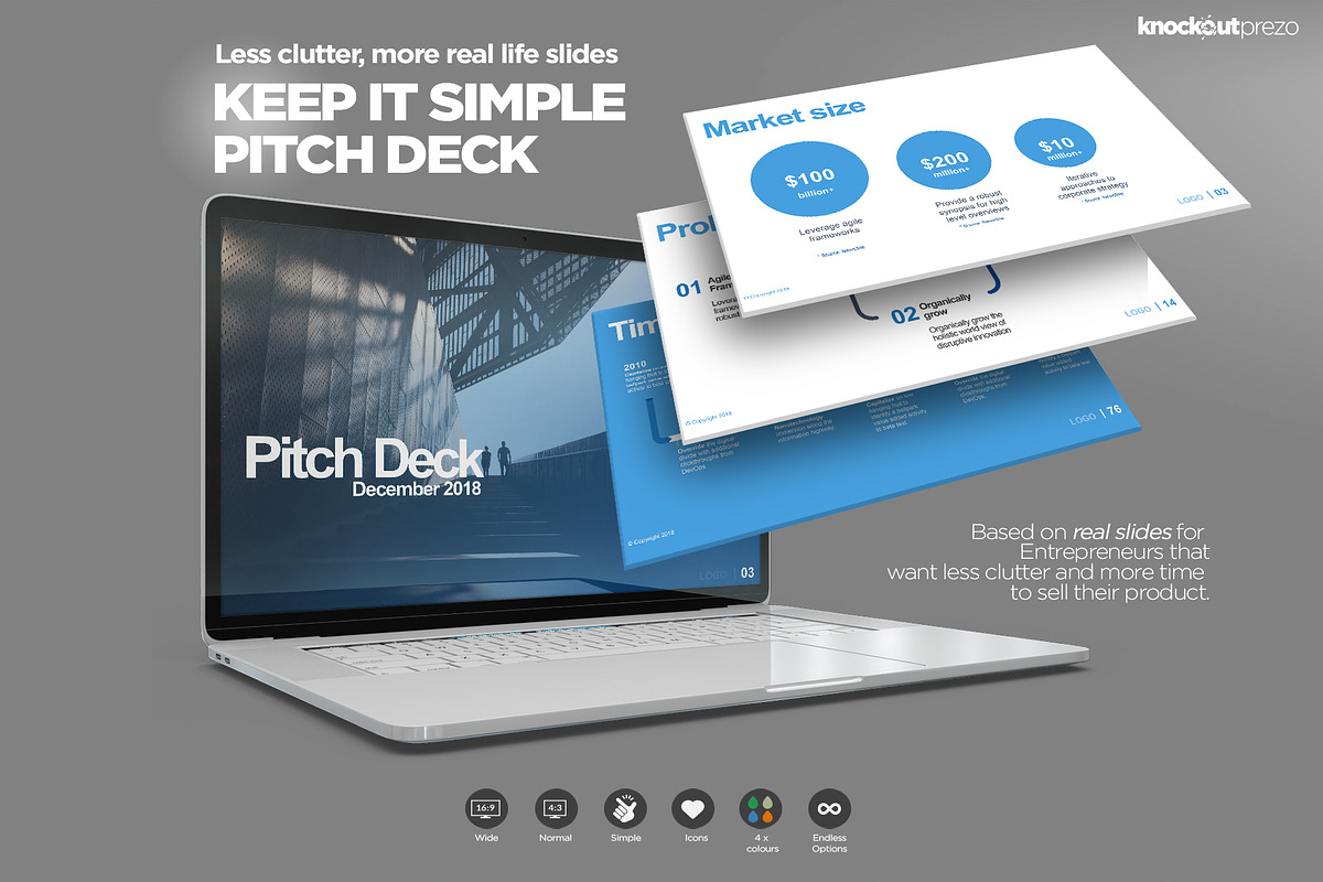 Keep It Simple - Pitch Deck, a Presentation Template by Knockout Prezo (Photo 1 of 3)