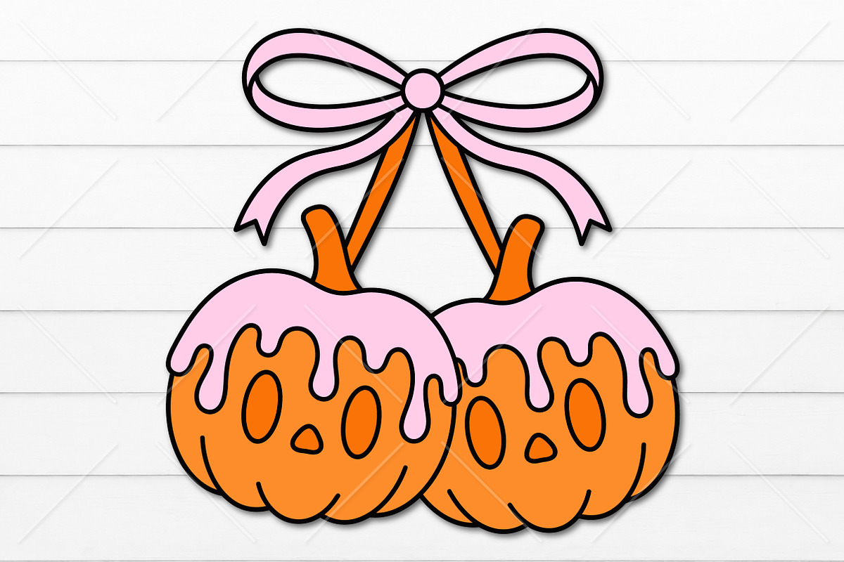 Halloween Pumpkin Bow Laser Cut SVG, an Object Graphic by Canvas Craft (Photo 2 of 3)