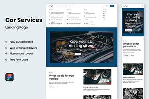 Car Service - Landing Page, a Websites & App Template by RPWDS