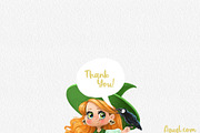 Cute witch girl with black raven, a Person Illustration by Azuzlikus (Thumbnail 3 of 3)