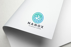 Nanox Molecular Circle Logo, a Branding & Logo Template by Design_Planet