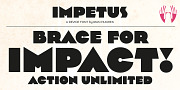 Impetus, a Sans Serif Font by Device (Thumbnail 1 of 6)
