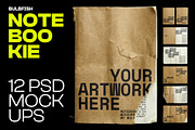 Notebookie - Mockups Pack, a Books & Magazine Mockup by BULBFISH (Thumbnail 1 of 13)