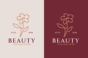 Elegant Floral Line Art Beauty Logo, a Branding & Logo Template by Signatoro (Thumbnail 1 of 4)
