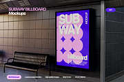 Subway Billboard Mockup Set, an Advertising Mockup by Mego-studio (Thumbnail 1 of 7)