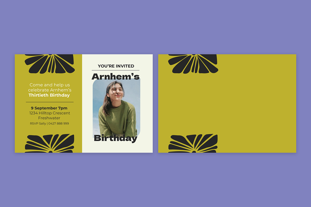 Arnhem Birthday Invitation, an Invitation Template by Mountain Folk Creative (Photo 4 of 7)