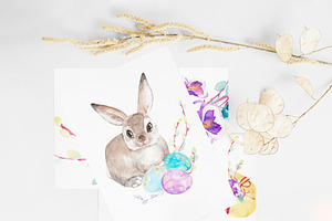 Easter - Watercolor Cliparts Set