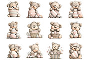 Whimsical Easter Peeking Teddy Bear, an Illustration by Designking (Thumbnail 3 of 5)