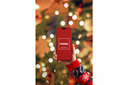 iPhone Christmas Bokeh Mockup, an iPhone Mockup by RSplaneta (Thumbnail 1 of 2)