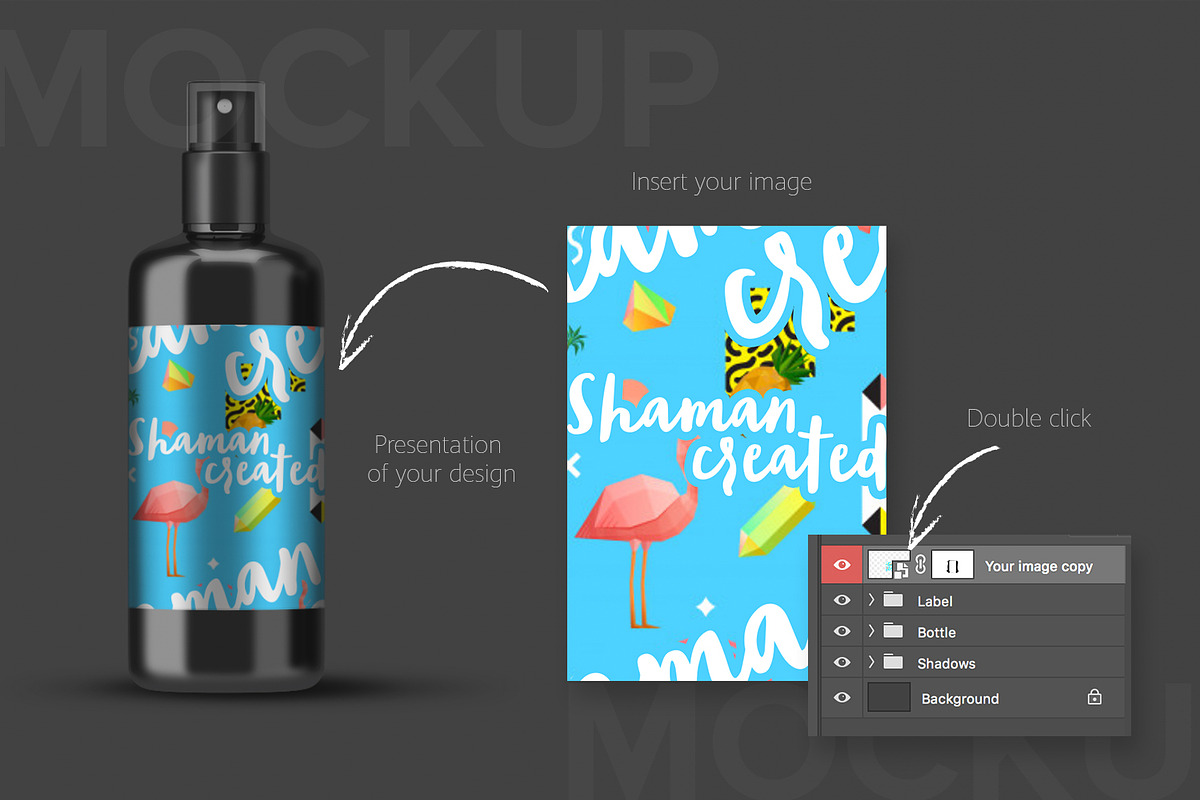 Spray bottle cosmetic cream, a Mockup by shaman (Photo 4 of 4)