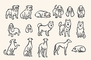 85 Hand-Drawn Dogs Procreate Stamps, a Brush Add-On by Veronika Gotovceva (Thumbnail 4 of 8)
