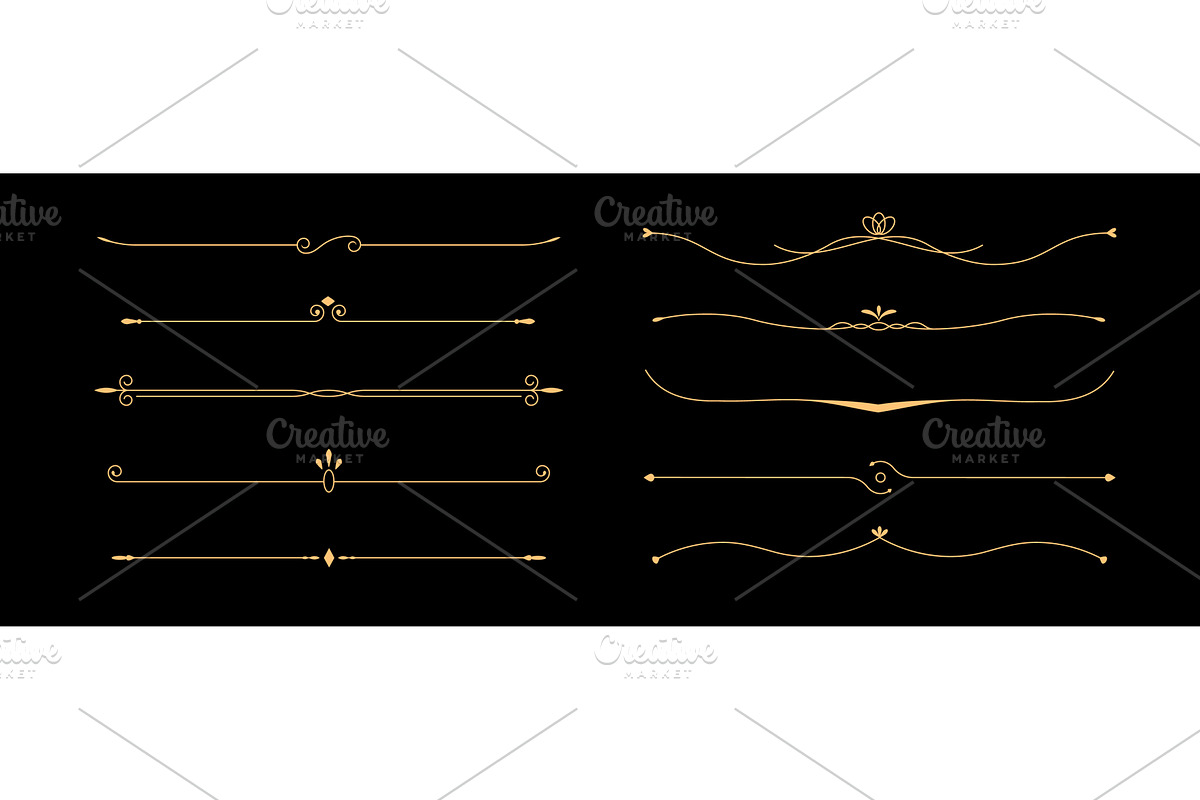 Thin golden frame with elegant, an Illustration by skripnikbb