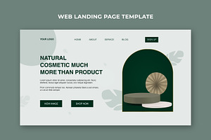 Natural Cosmetic Products Landing, a Landing Page Template by sumonuix