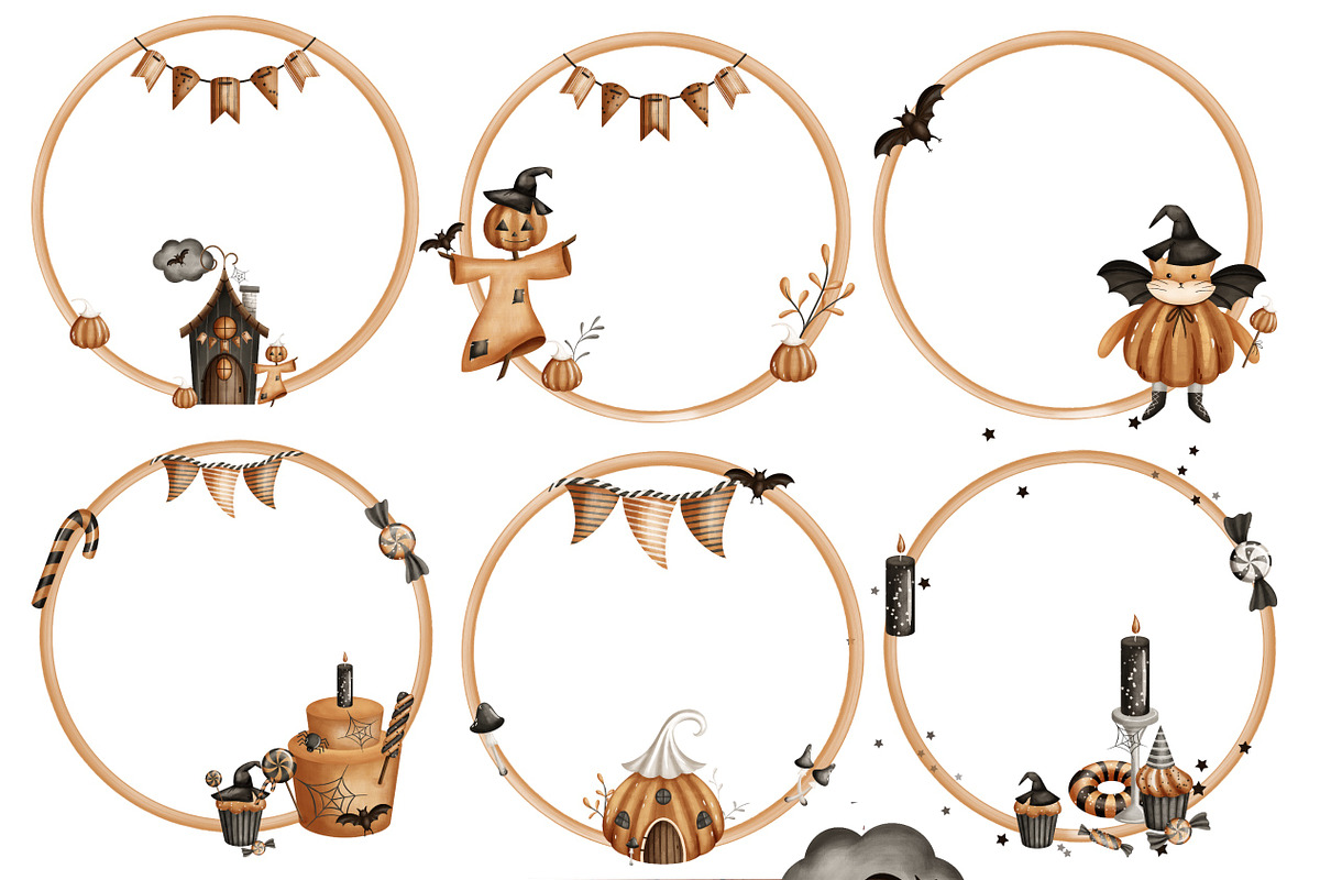 Fox Halloween Party. Kids collection, an Animal Illustration by Linerisyart (Photo 13 of 16)