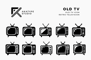 Old TV Icon Vector, an Icon by Akatype Studio (Thumbnail 1 of 3)
