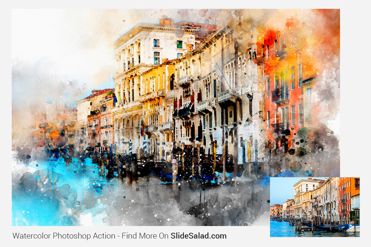 Watercolor Photoshop Action, an Action Add-On by SlideSalad (Photo 5 of 14)