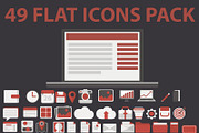 49 FLAT ICONS PACK, an Icon by Nerokanji_Designs (Thumbnail 1 of 4)