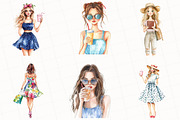 Summer Girl In City Clipart, an Illustration by OK Design (Thumbnail 4 of 5)