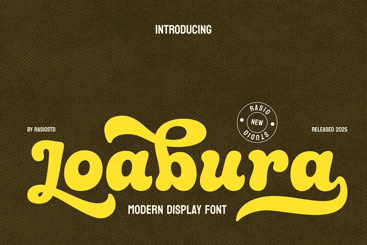 Loabura Modern Display Font, a Serif Font by Rasio Studio (Photo 1 of 9)