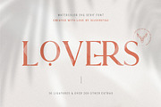 Lovers SVG Serif Font & Extras, a Serif Font by SilverStag Type Foundry (Thumbnail 1 of 22)
