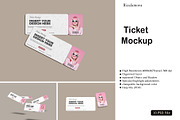 Ticket Mockup, a Print Template by rizalamora (Thumbnail 1 of 11)