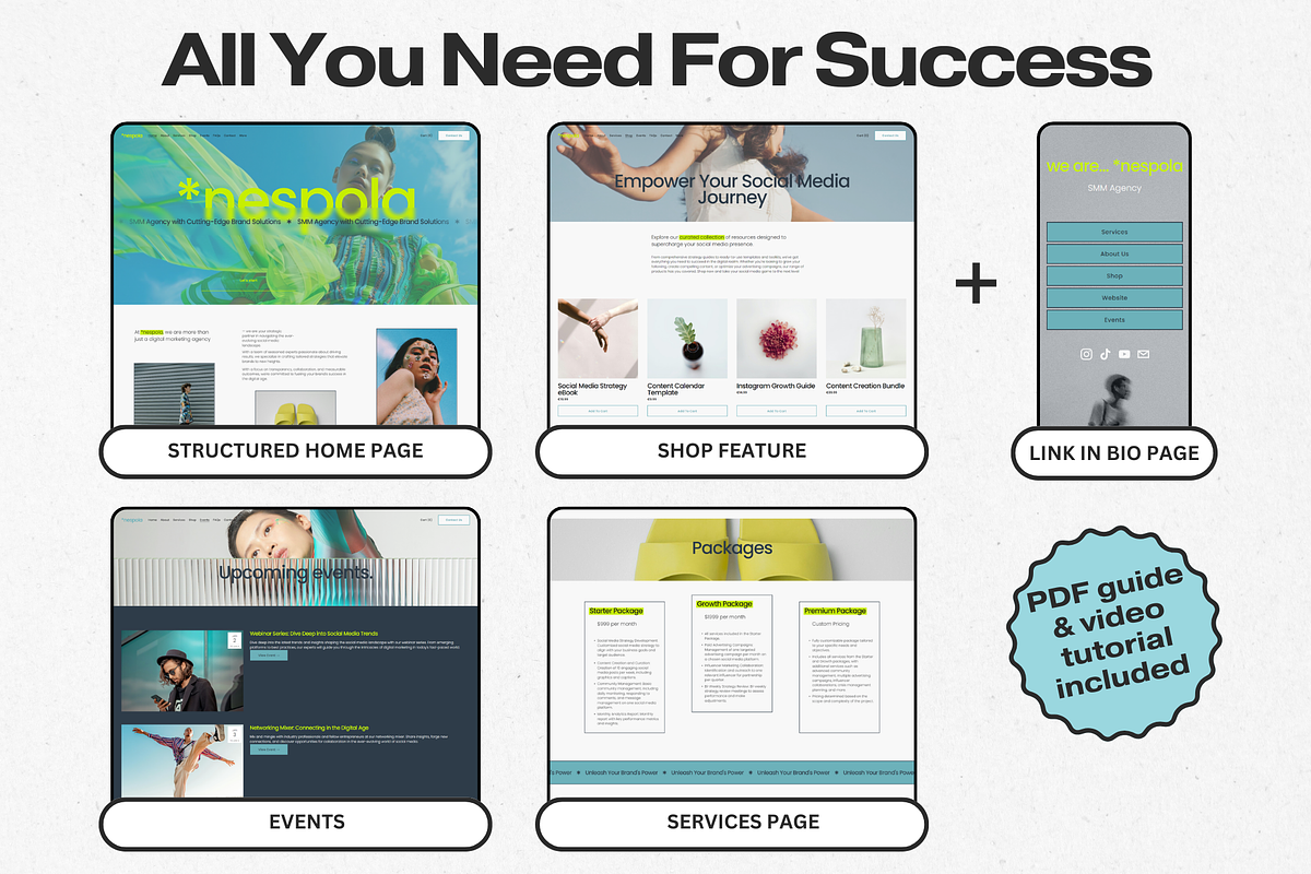 Marketing Agency Website Template, a Squarespace Template by Anastasiia VNSK (Photo 9 of 11)