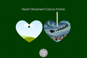 Heart Ornament Canva Frame template, a Presentation Template by Artisan Craft