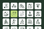 160 Health Doodle Icons Bundle, an Outline Icon by Vectors Market (Thumbnail 9 of 11)