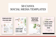 Pinterest + Canva Social Media pack, a Templates & Theme by Wellies and Lemonade (Thumbnail 1 of 8)