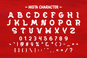 Nista - Quirky Display Font, a Sans Serif Font by Pian45 Studio (Thumbnail 4 of 4)